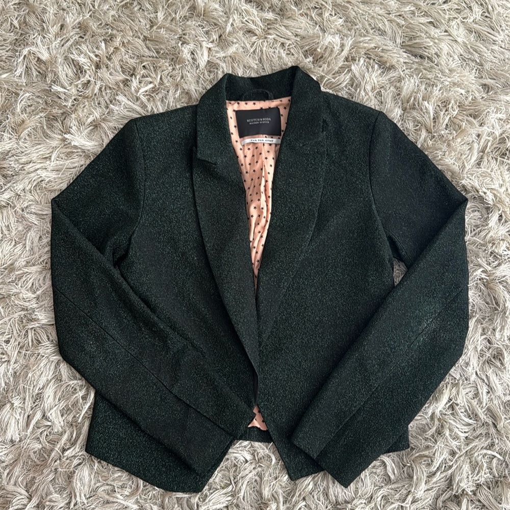Scotch & Soda Sparkly Green Blazer
